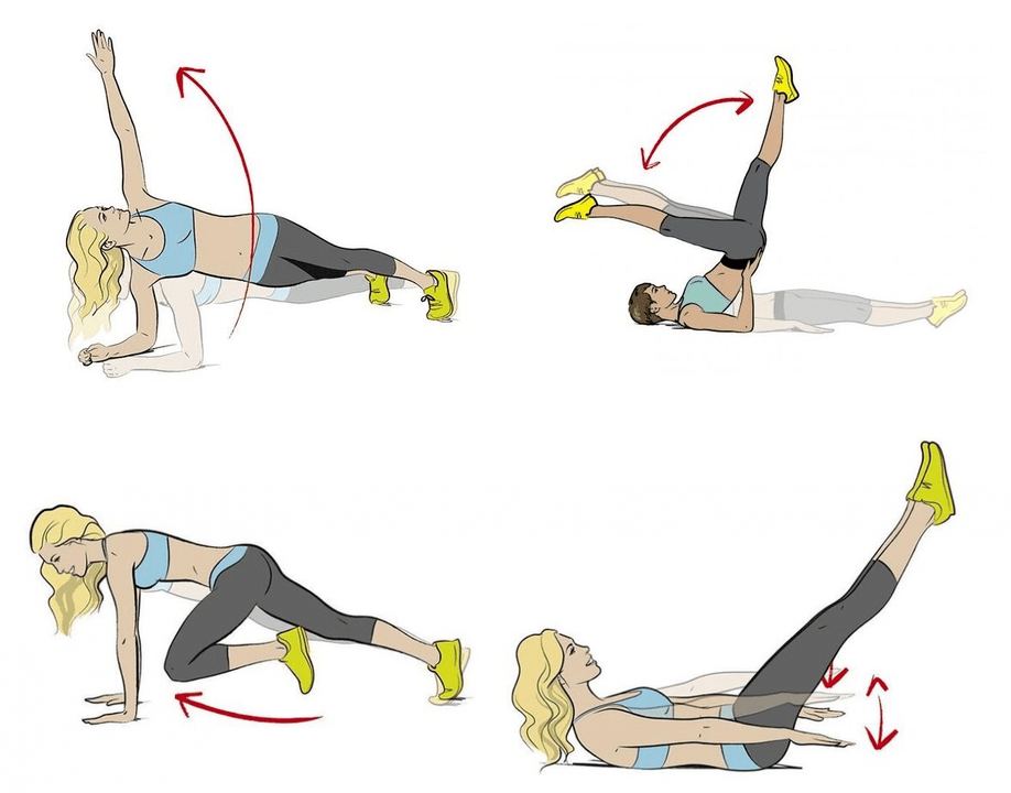 Exercise for weight loss of abdomen and side